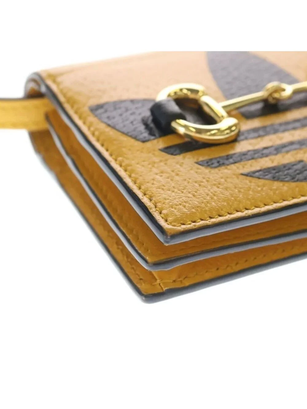 Gucci Adidas Shoulder Compact Wallet Yellow - Picture 5 of 8